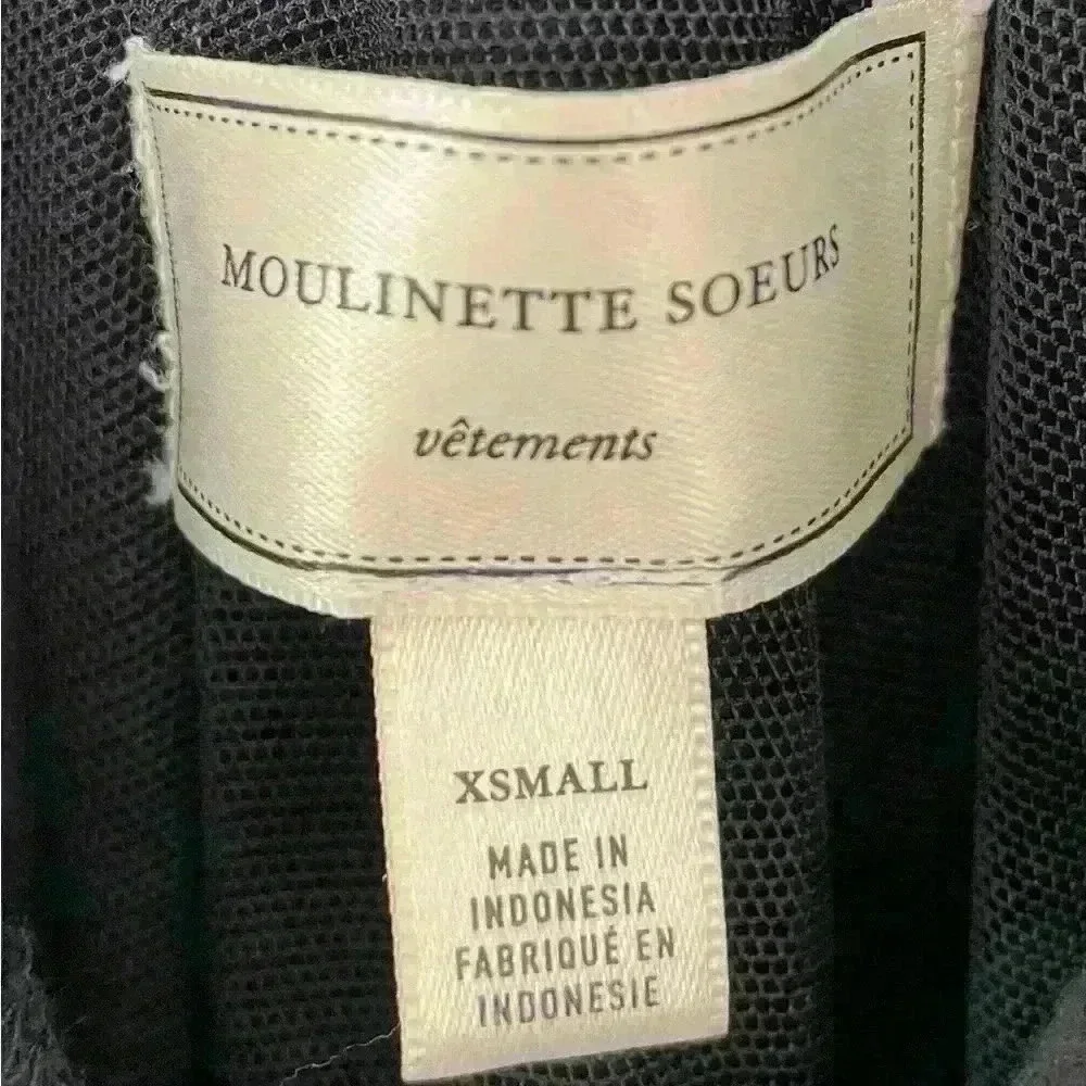 Moulinette Soeurs Danique Wide-Leg Jumpsuit Size XS Black - Picture 8 of 8